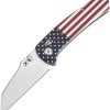 Kansept Main Street Crosslock Jade American Flag Folding Knife