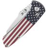Kansept Main Street Crosslock Jade American Flag Folding Knife