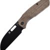 Kansept Convict Linerlock Brown Micarta Folding Knife