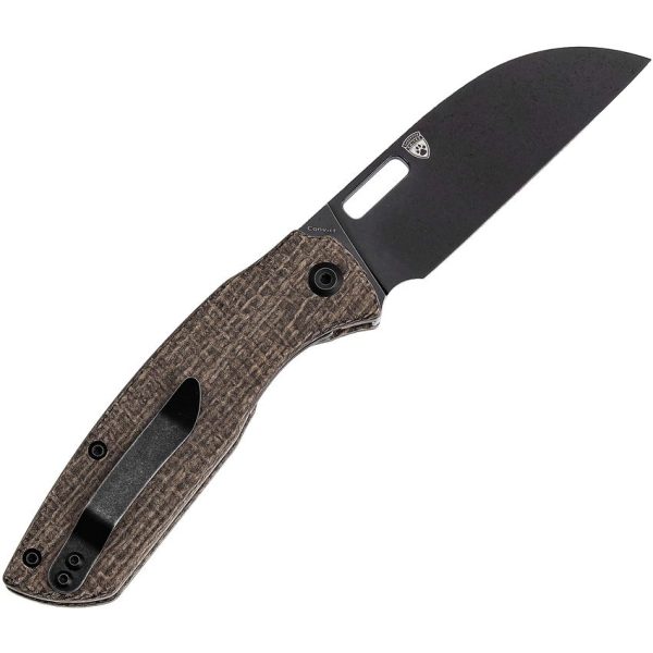 Kansept Convict Linerlock Brown Micarta Folding Knife