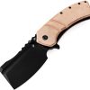 Kansept XL Korvid Linerlock Brown Micarta Knife