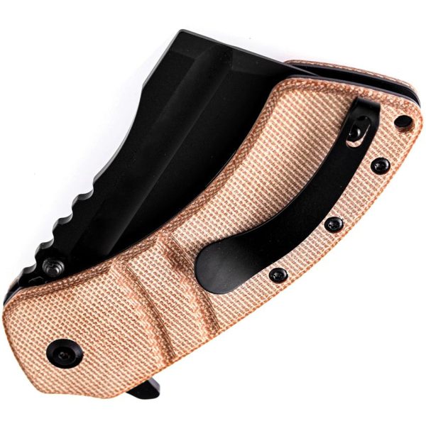 Kansept XL Korvid Linerlock Brown Micarta Knife