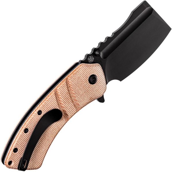 Kansept XL Korvid Linerlock Brown Micarta Knife