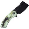 Kansept XL Korvid Linerlock Jade Camo G10 Knife