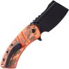 Kansept XL Korvid Linerlock Orange Camo G10 Knife