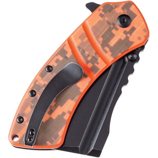 Kansept XL Korvid Linerlock Orange Camo G10 Knife