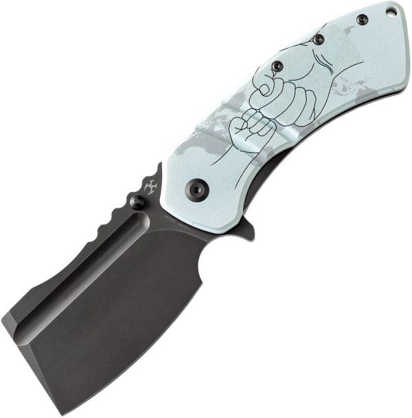 Kansept XL Korvid Linerlock Jade G10 Folding Knife