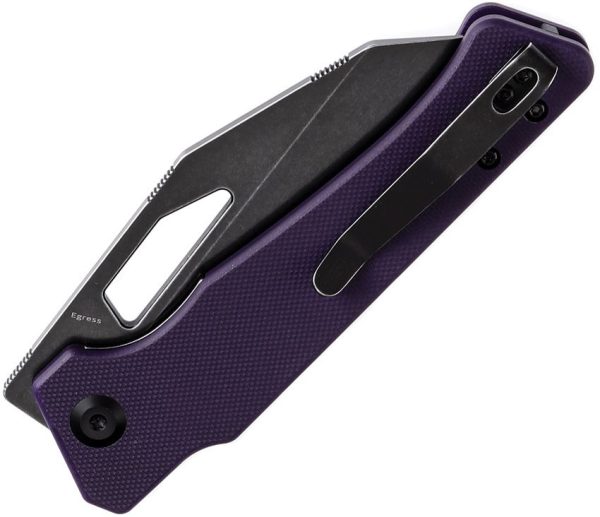Kansept Egress Wharncliffe Linerlock Purple G10