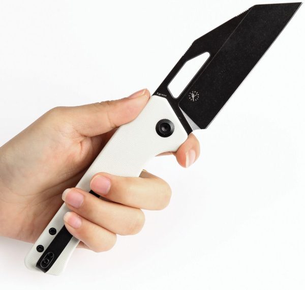 Kansept Egress Wharncliffe Linerlock White G10