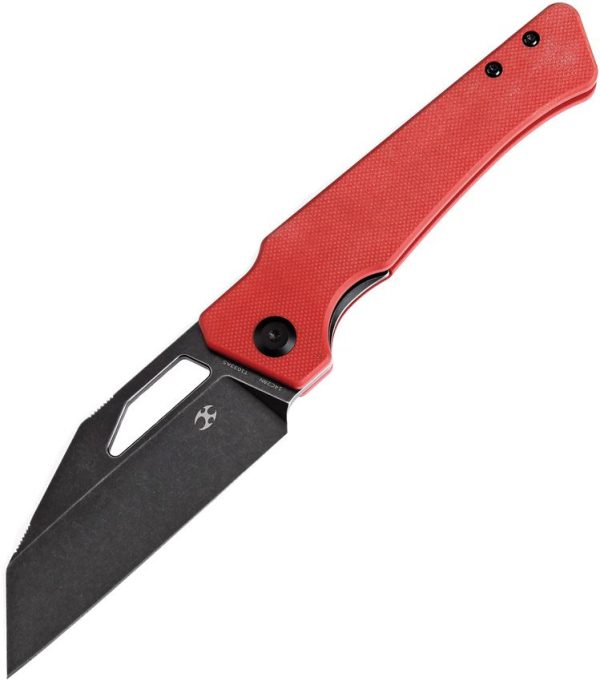 Kansept Egress Wharncliffe Linerlock Red G10