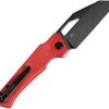 Kansept Egress Wharncliffe Linerlock Red G10