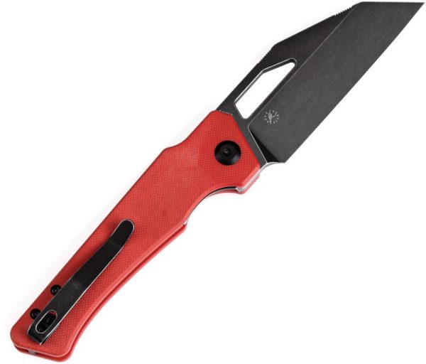 Kansept Egress Wharncliffe Linerlock Red G10