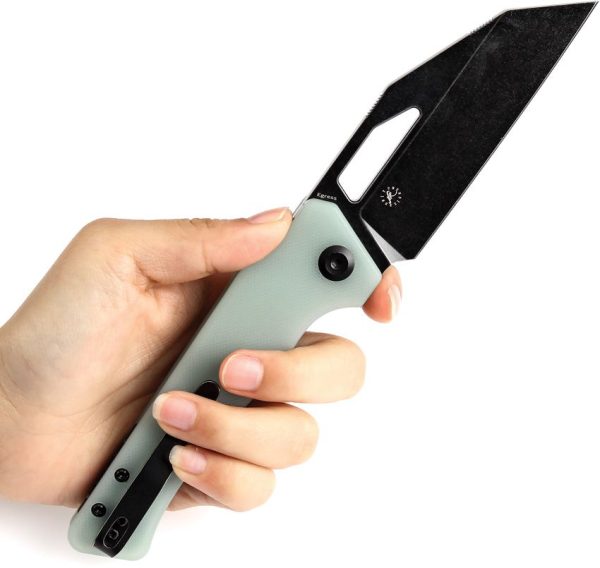 Kansept Egress Wharncliffe Linerlock Jade G10