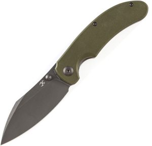 Kansept Nesstreet Linerlock Olive G10 Coated Blade