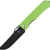 Kansept Reedus Linerlock Green G10 Clip Point Knife