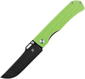 Kansept Reedus Linerlock Green G10 Clip Point Knife