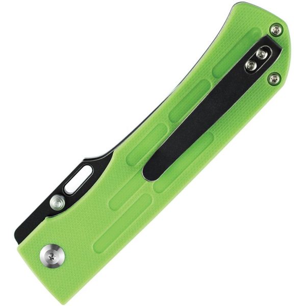 Kansept Reedus Linerlock Green G10 Clip Point Knife