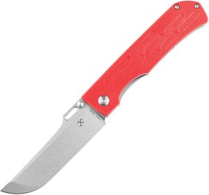 Kansept Reedus Linerlock Red G10 Stonewash