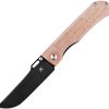 Kansept Reedus Linerlock Brown Micarta Clip Point