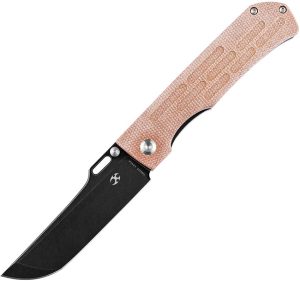 Kansept Reedus Linerlock Brown Micarta Clip Point