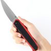 Kansept Integra Linerlock Black/Red G10 Extended Tang
