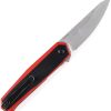 Kansept Integra Linerlock Black/Red G10 Extended Tang