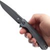 Kansept Qilin Linerlock Black Micarta Drop Point