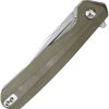 Kansept Qilin Linerlock Drop Point - Olive G10