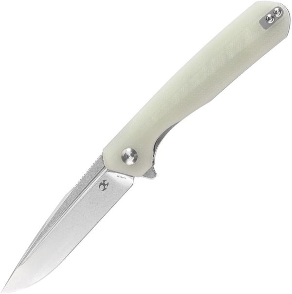 Kansept Qilin Linerlock Drop Point - Jade G10