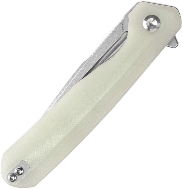 Kansept Qilin Linerlock Drop Point - Jade G10