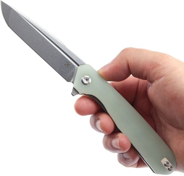 Kansept Qilin Linerlock Tanto - Jade G10