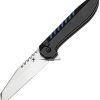 Kansept Kosame Button Lock Wharncliffe - Blue G10 Inlay