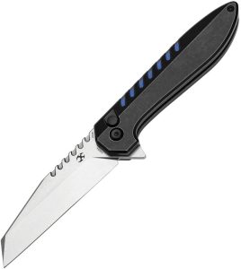 Kansept Kosame Button Lock Wharncliffe - Blue G10 Inlay
