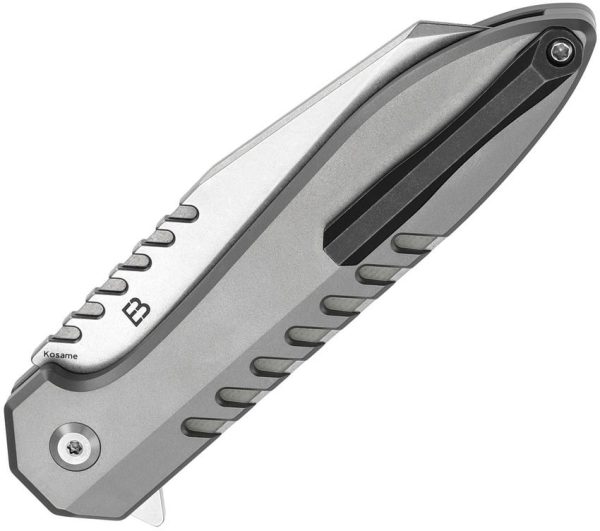 Kansept Kosame Button Lock Titanium Wharncliffe