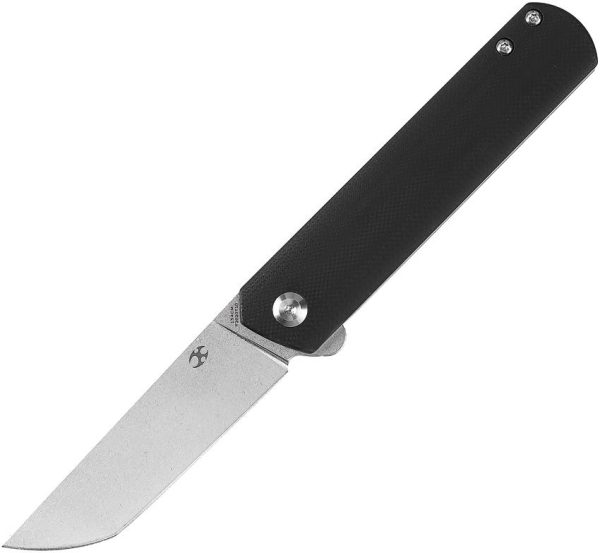 Kansept Foosa Slip Joint Black G10 Tanto 154CM
