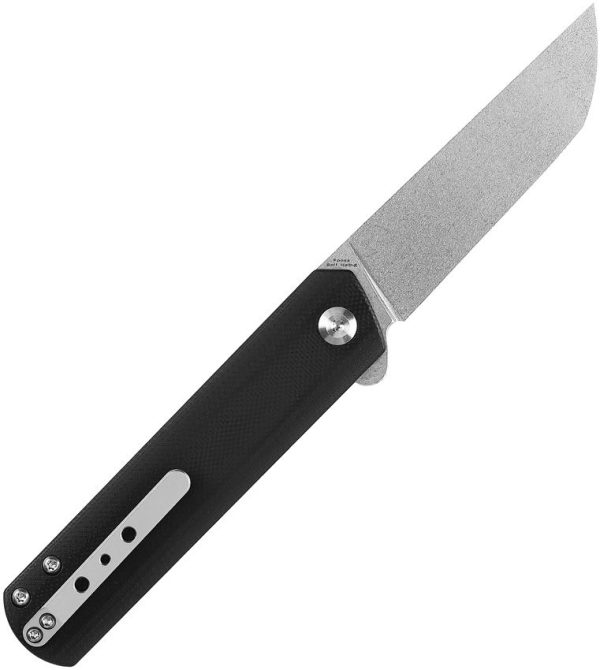 Kansept Foosa Slip Joint Black G10 Tanto 154CM