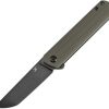 Kansept Foosa Slip Joint Olive G10 Tanto 154CM