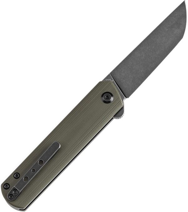 Kansept Foosa Slip Joint Olive G10 Tanto 154CM