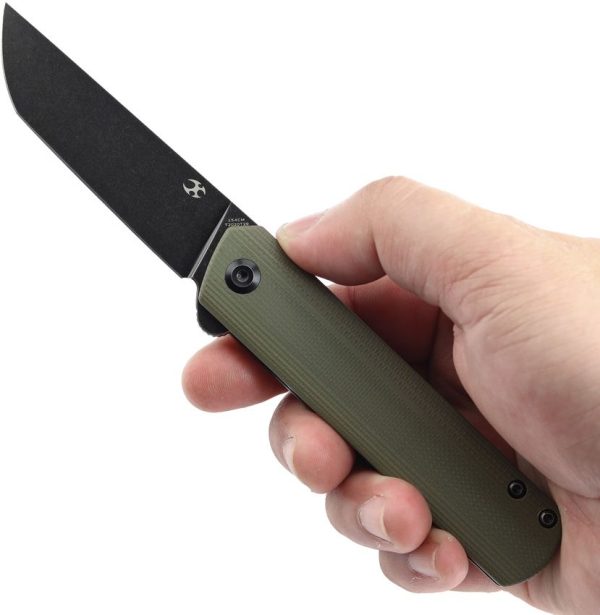 Kansept Foosa Slip Joint Olive G10 Tanto 154CM