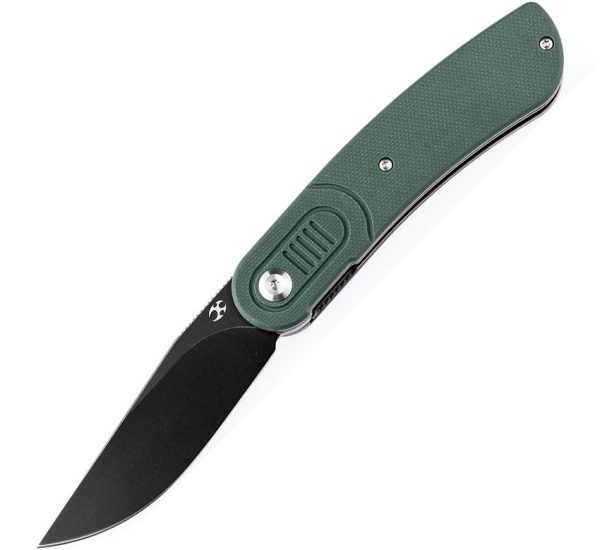 Kansept Reverie Linerlock Green G10 TiNi Coated