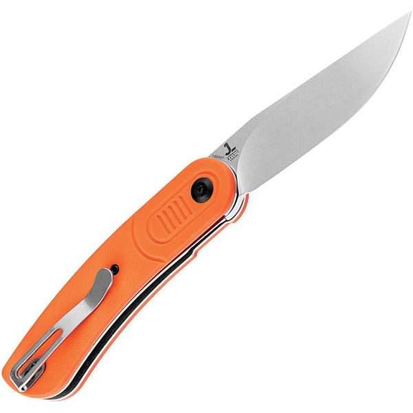 Kansept Reverie Linerlock Orange G10 154CM Clip Point