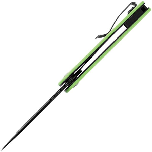 Kansept Reverie Linerlock Green G10 TiNi Coated