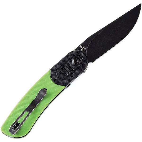 Kansept Reverie Linerlock Black/Green G10 154CM