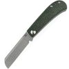 Kansept Bevy Slip Joint Green Micarta Sheepsfoot