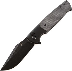 Kansept Shikari SBL Button Lock Black Micarta