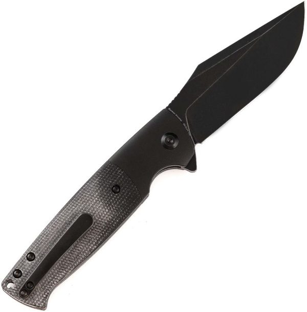 Kansept Shikari SBL Button Lock Black Micarta