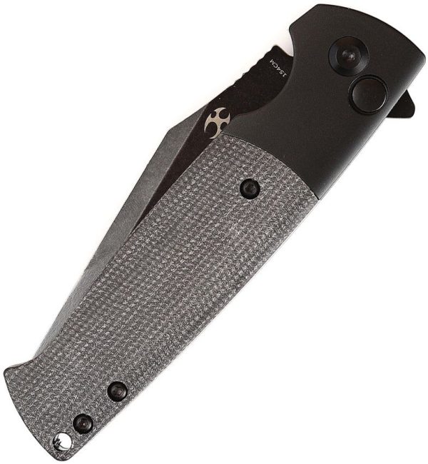Kansept Shikari SBL Button Lock Black Micarta