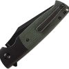 Kansept Shikari SBL Button Lock Green Micarta