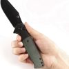 Kansept Shikari SBL Button Lock Green Micarta