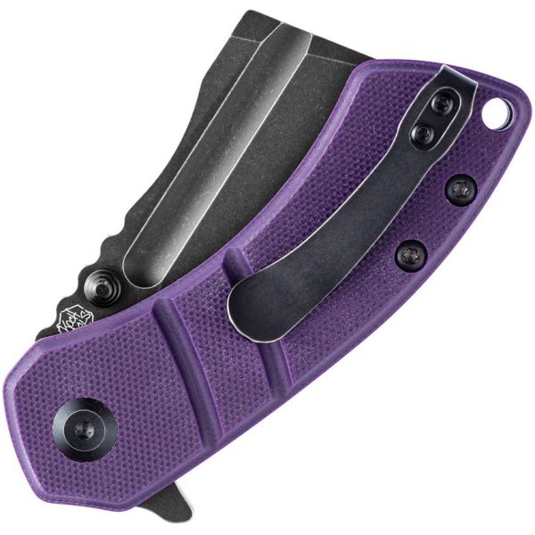 Kansept Korvid M Linerlock Black Purple G10